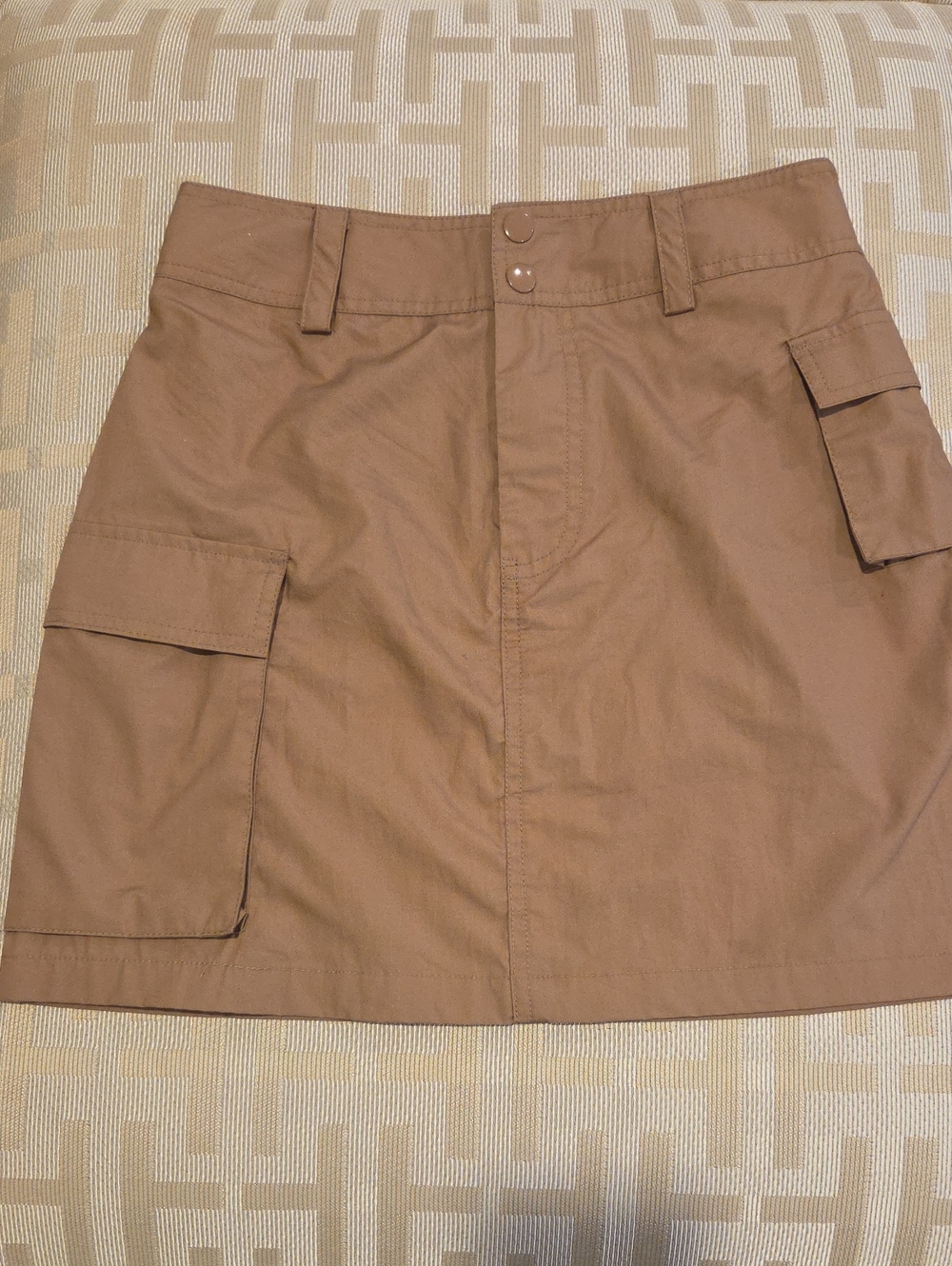 Ardene Tan Cargo Pocket Mini Skirt